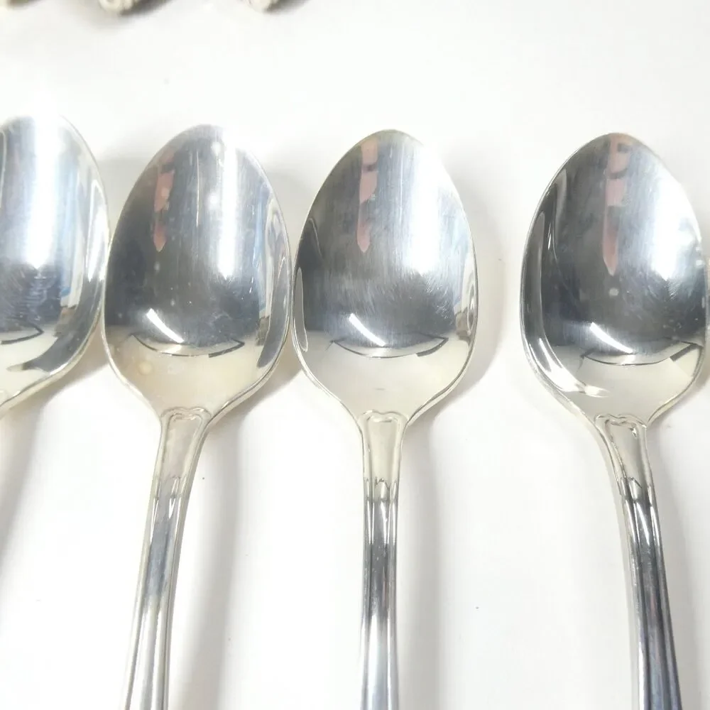 Oneida King James Flatware Set Silverplate 66pc Service for 12 Vintage